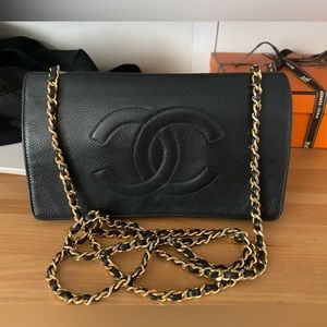 Chanel WOC Black Caviar Gold Hardware